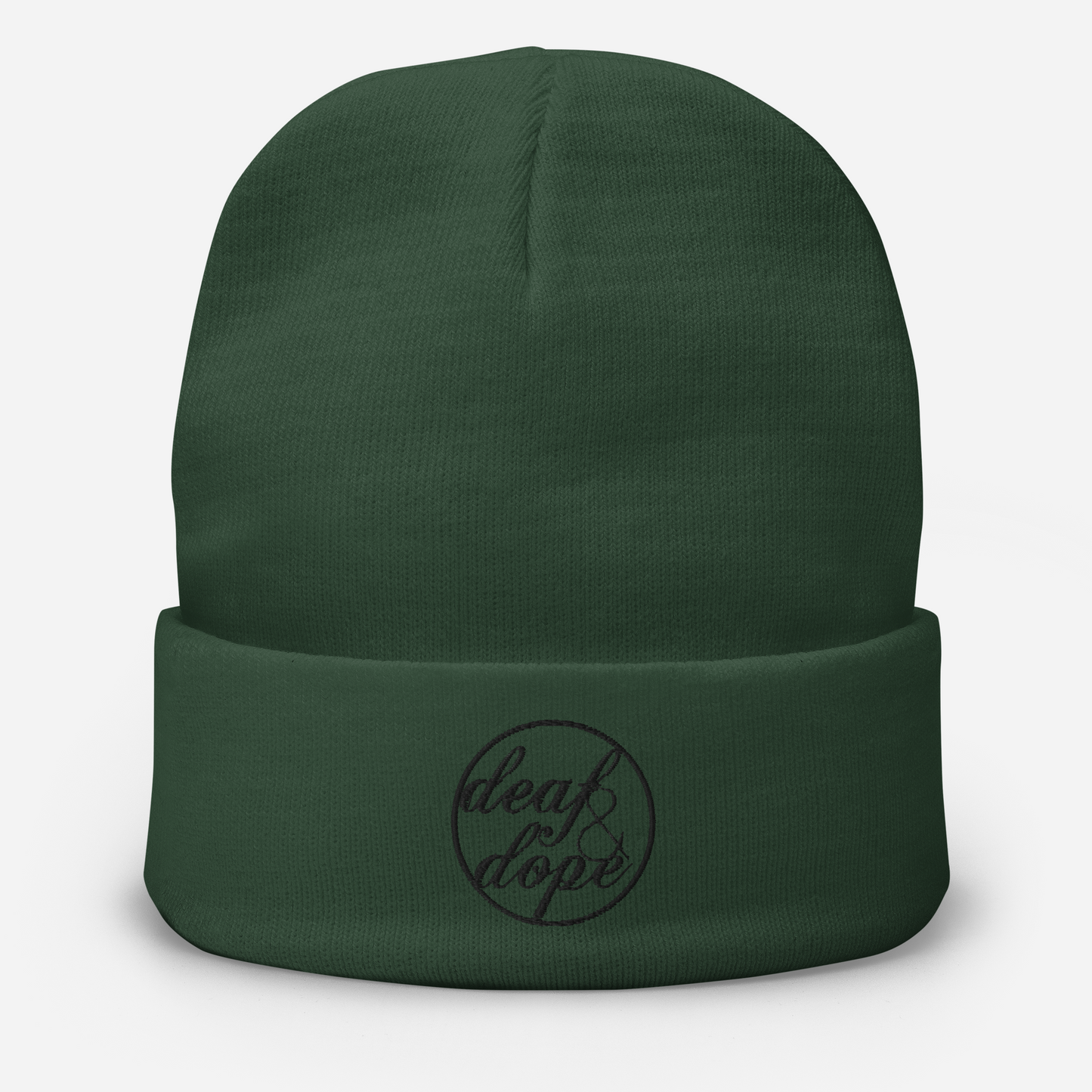 Embroidered Deaf & Dope Beanie