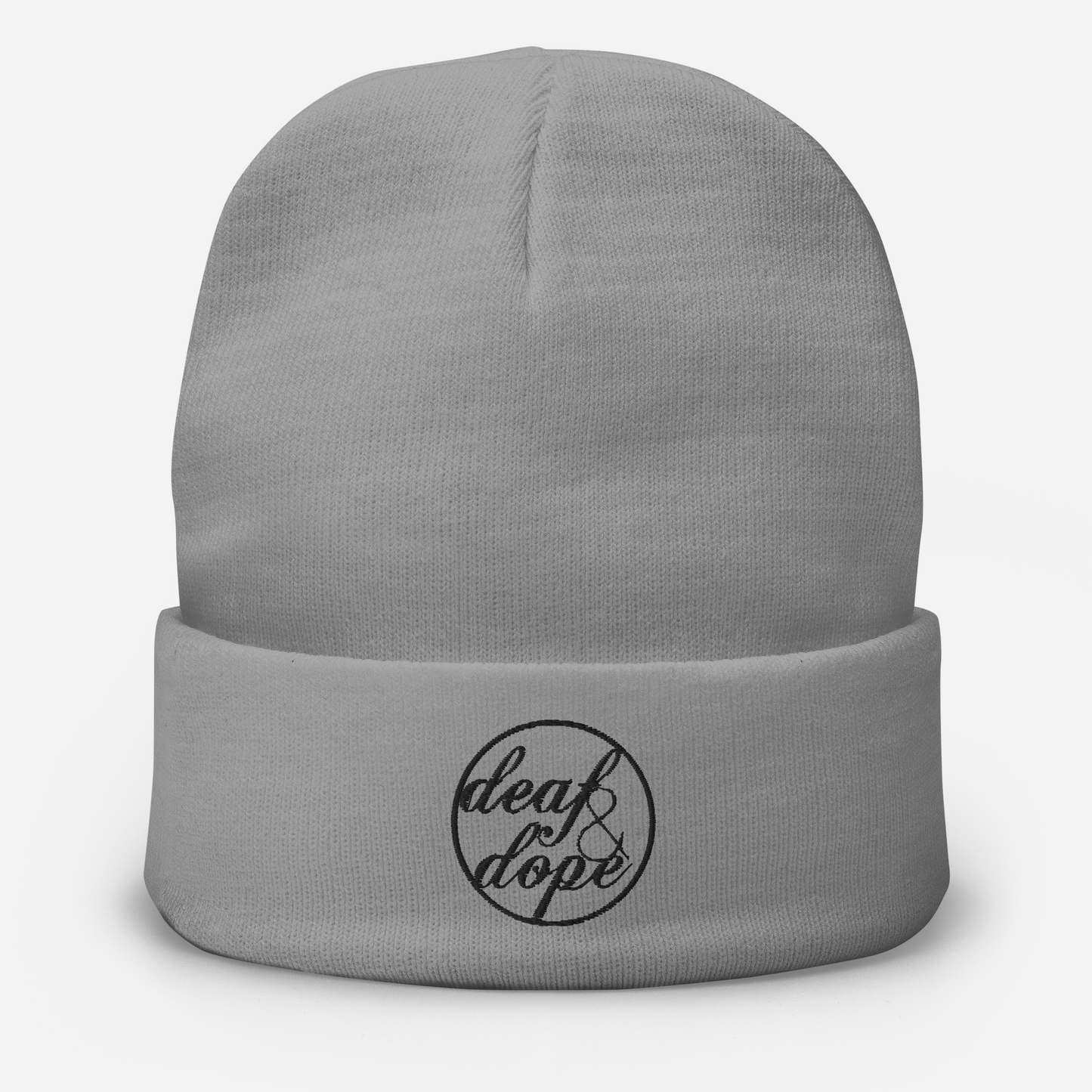 Embroidered Deaf & Dope Beanie