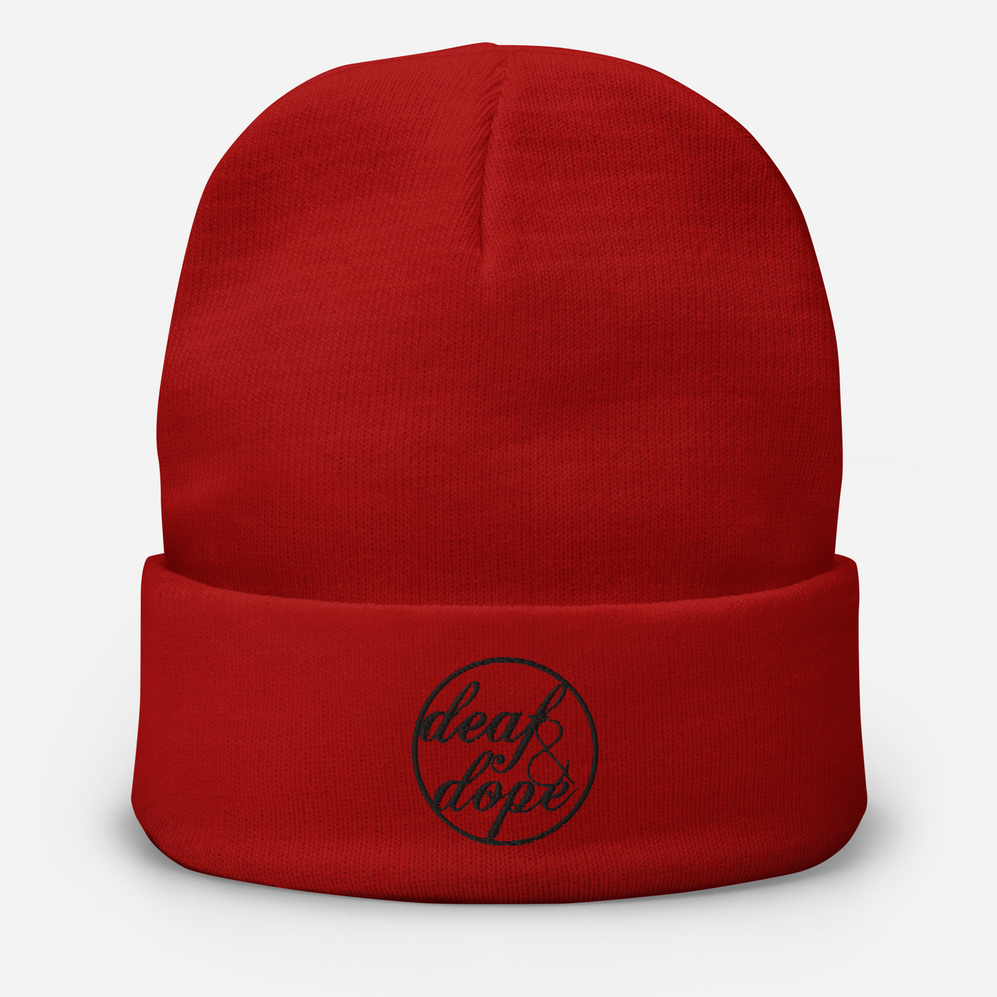 Embroidered Deaf & Dope Beanie