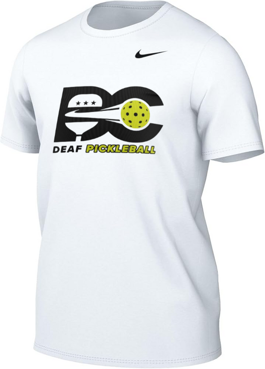 White Nike Dri-Fit DC Deaf Pickleball