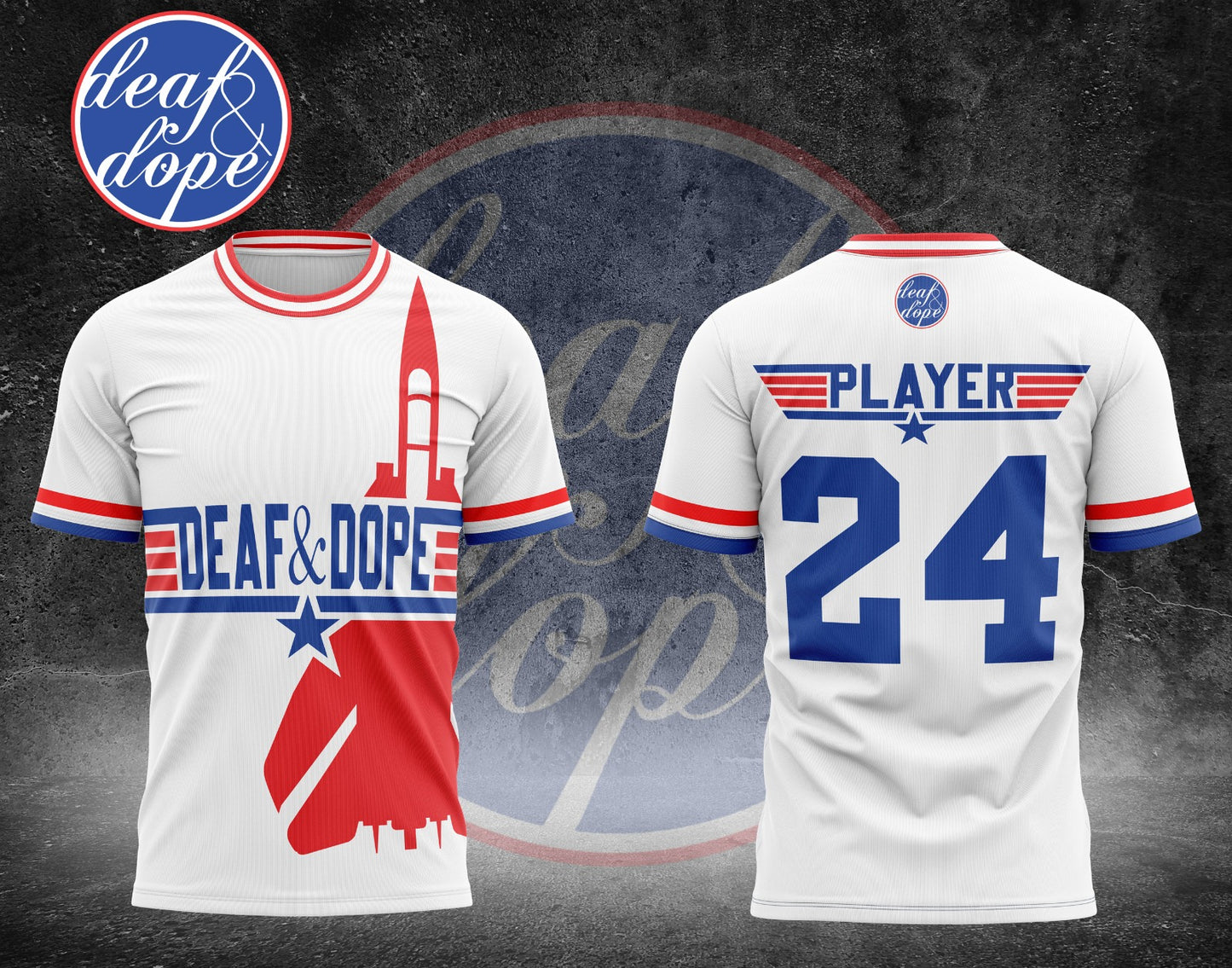 Top Gun Deaf & Dope Customized Jersey