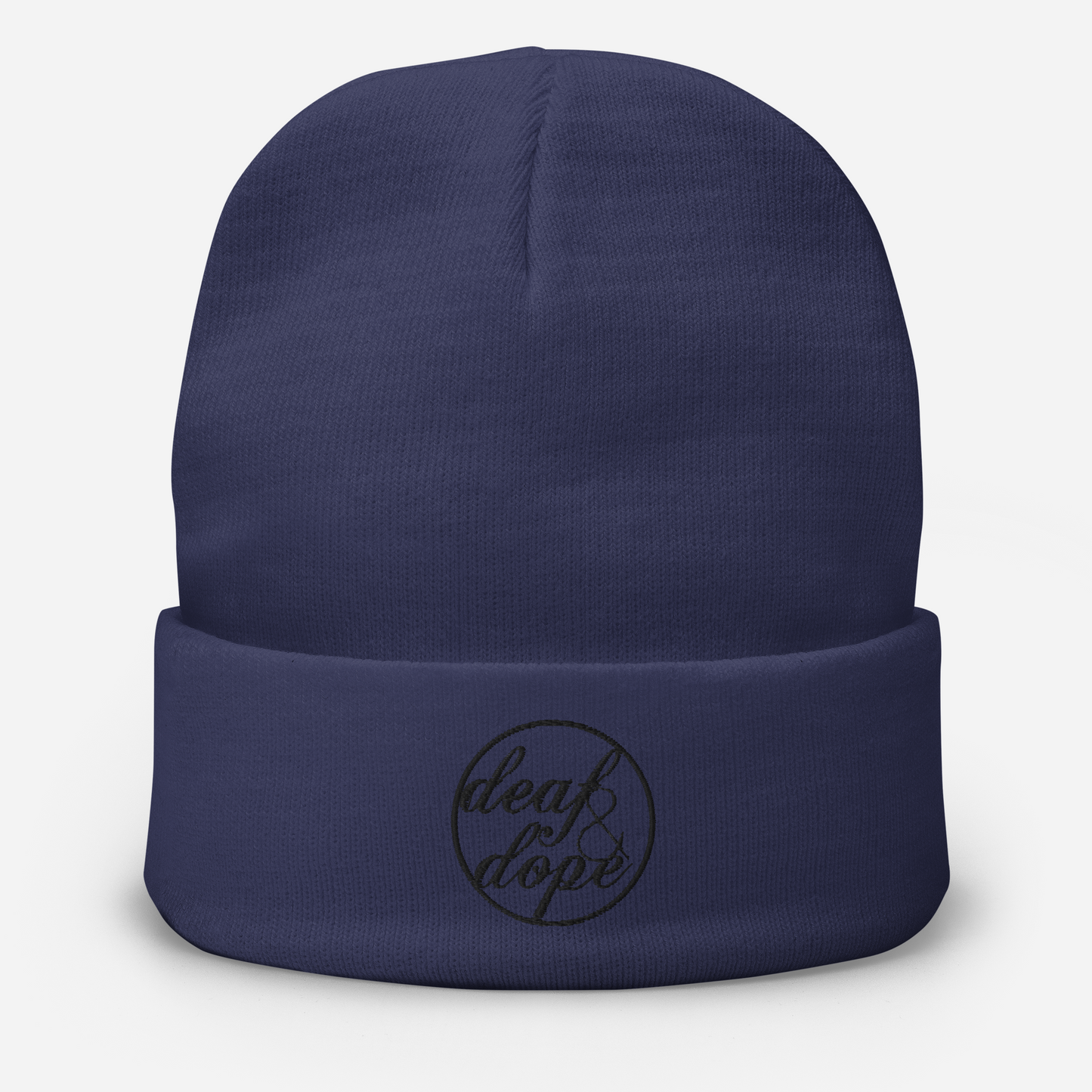 Embroidered Deaf & Dope Beanie